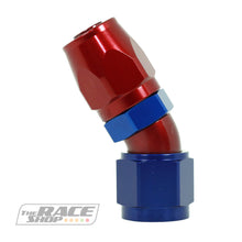 Load image into Gallery viewer, Speeflow - 100 series hose end 30 degree (red/blue).
