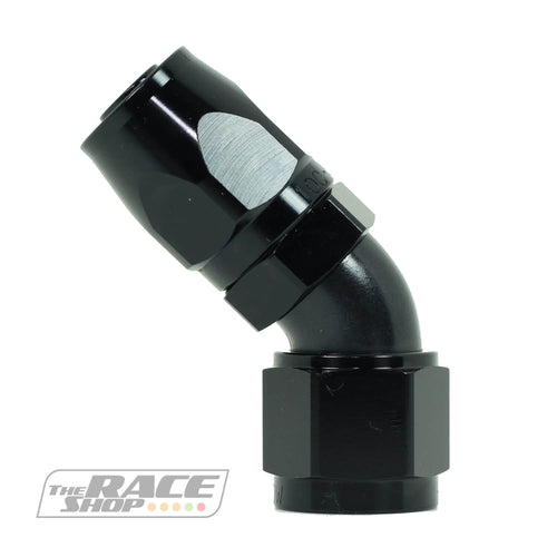 Speeflow - 100 series hose end 45 degree (black).