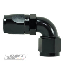 Load image into Gallery viewer, Speeflow - 100 series hose end 90 degree (black).
