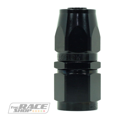 Speeflow - 100 series hose end straight (black).