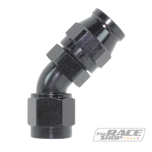 Speeflow - 200 series hose end 45 degree (black).